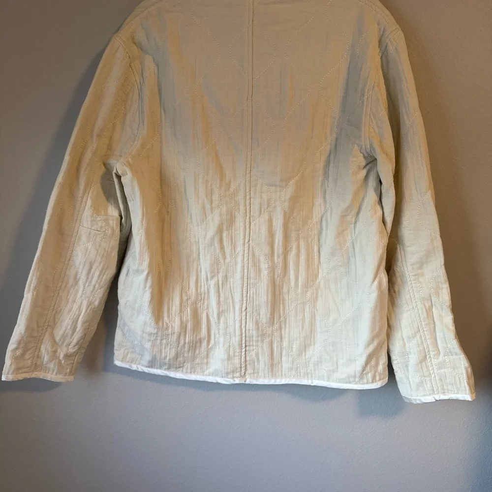 Rag & Bone Quilted Ivory Cream Jacket Lightweight